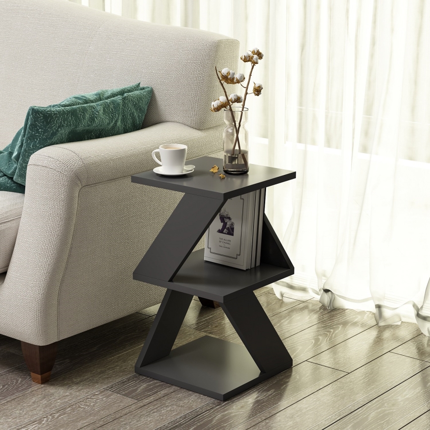 Zijtafel ALBENI 50x30 cm antraciet