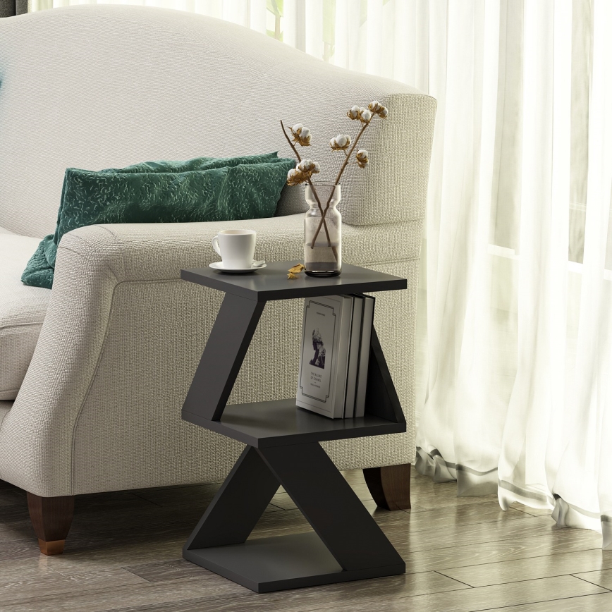 Zijtafel ALBENI 50x30 cm antraciet