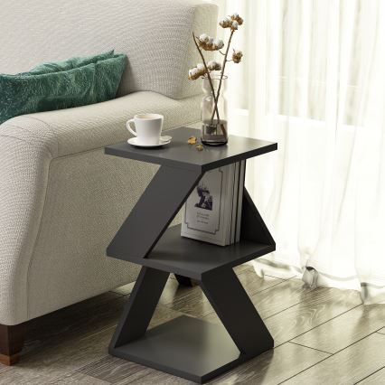 Zijtafel ALBENI 50x30 cm antraciet