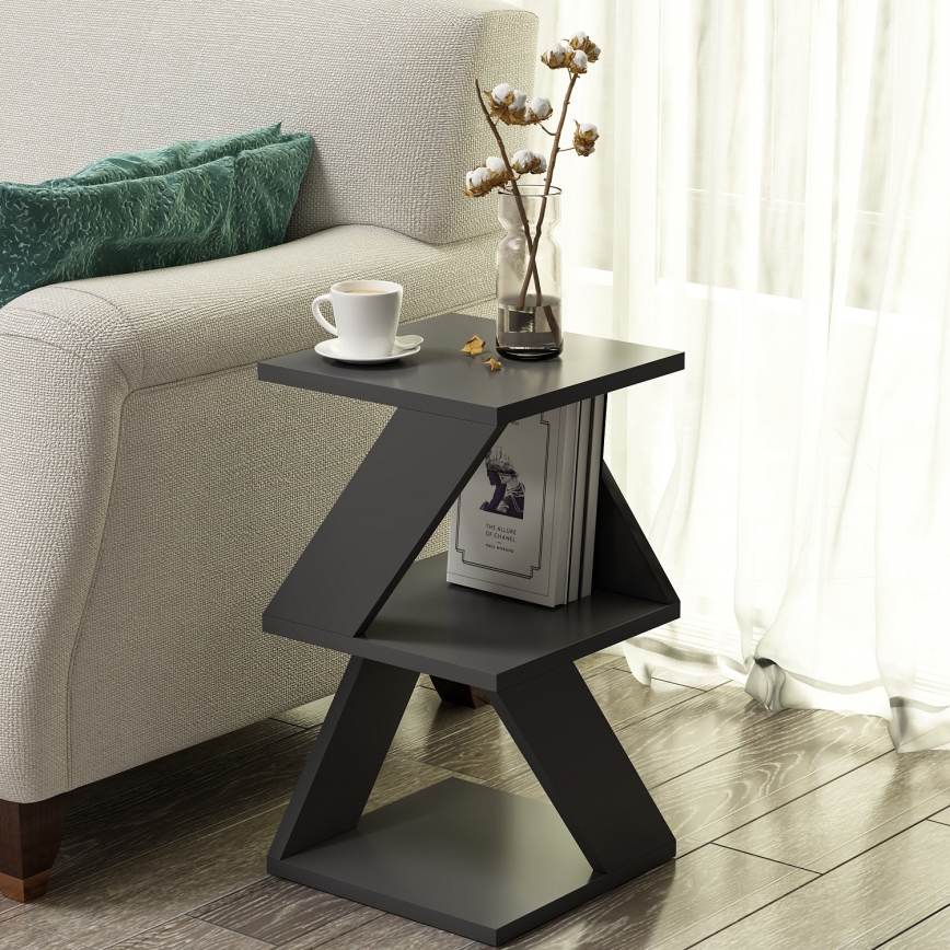 Zijtafel ALBENI 50x30 cm antraciet
