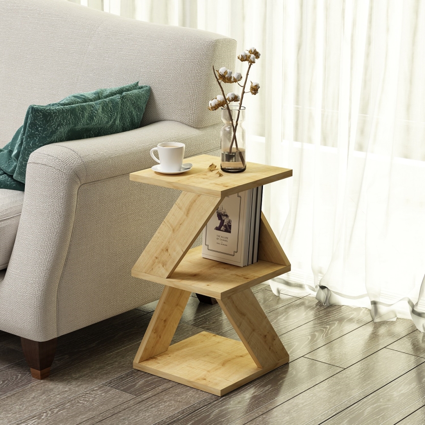 Zijtafel ALBENI 50x30 cm bruin