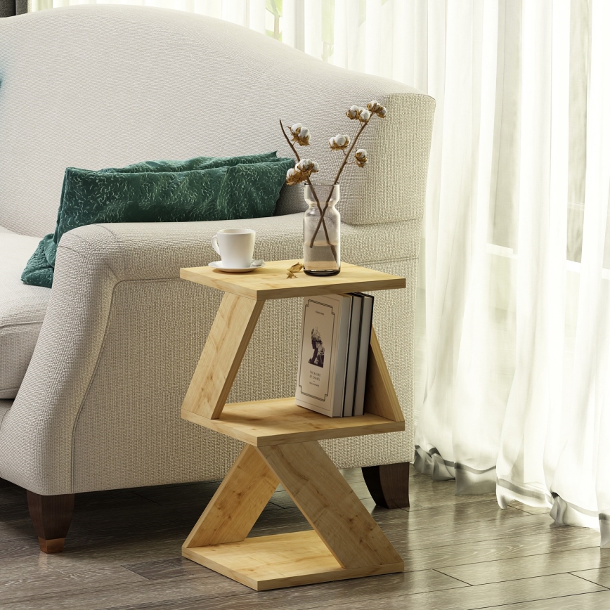 Zijtafel ALBENI 50x30 cm bruin