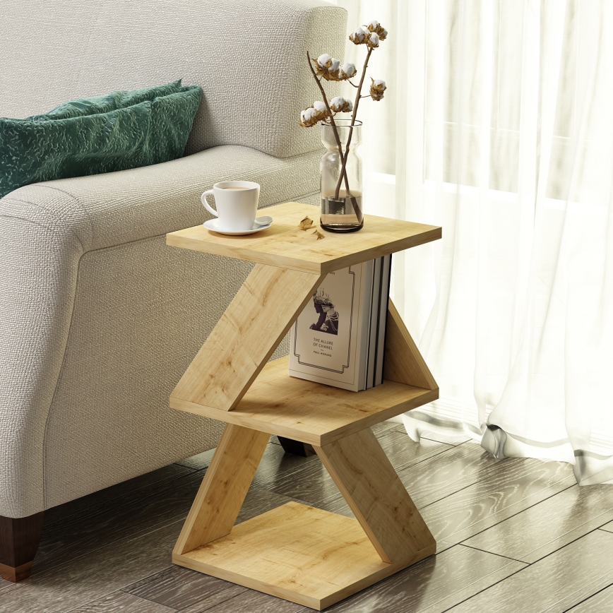 Zijtafel ALBENI 50x30 cm bruin