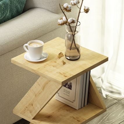 Zijtafel ALBENI 50x30 cm bruin