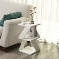 Zijtafel ALBENI 50x30 cm wit