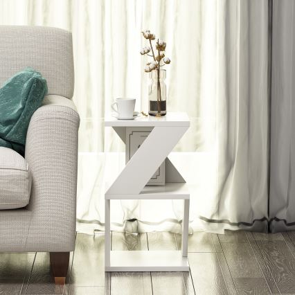 Zijtafel ALBENI 50x30 cm wit