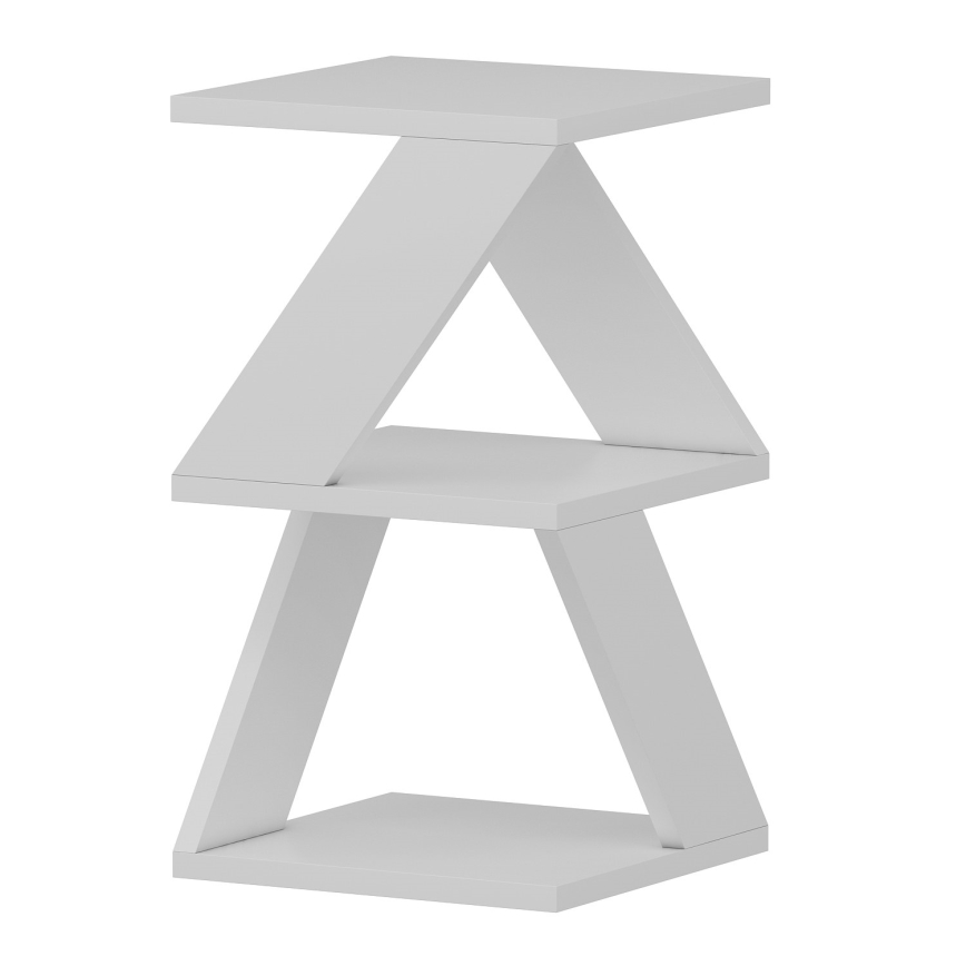 Zijtafel ALBENI 50x30 cm wit