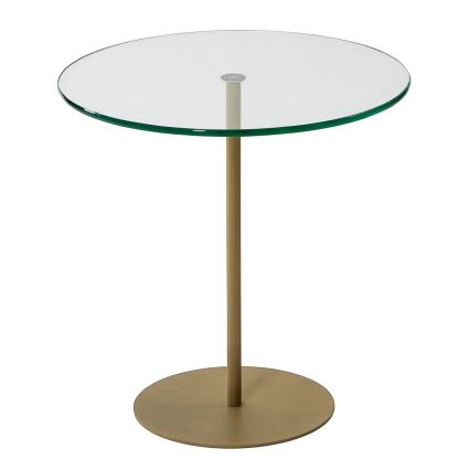 Zijtafel CHILL 50x50 cm goud/doorzichtig