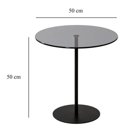 Zijtafel CHILL 50x50 cm zwart