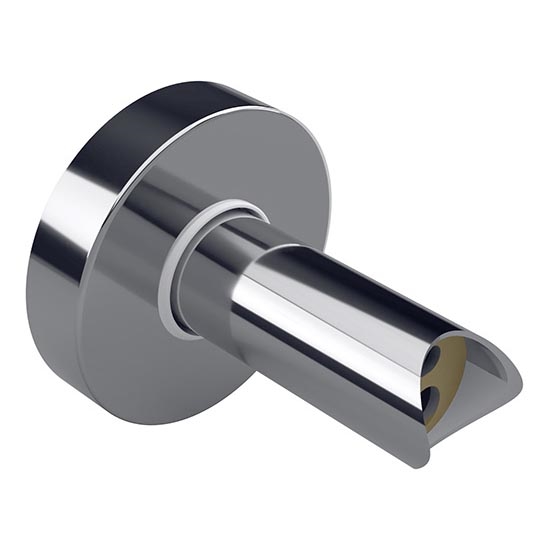 Zilveren aansluitadapter 6,4 x 6,4 cm