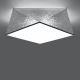 Zilveren plafondlamp HEXA 2x E27 / 60W / 230V