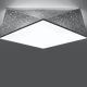 Zilveren plafondlamp HEXA 3x E27 / 60W / 230V