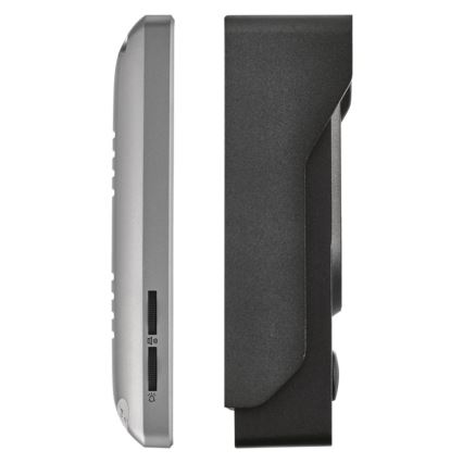 Zilveren video deurbel 14,5 V IP44