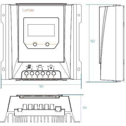 Zonne-energie Oplaad Regelaar MPPT MT2075 12/24V/20A