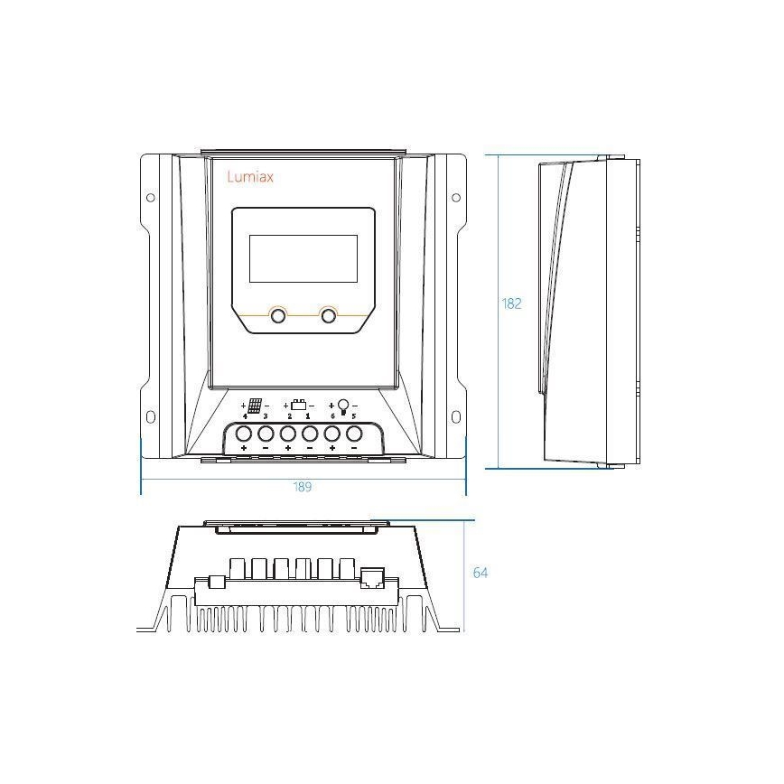 Zonne-energie Oplaad Regelaar MPPT MT2075 12/24V/20A