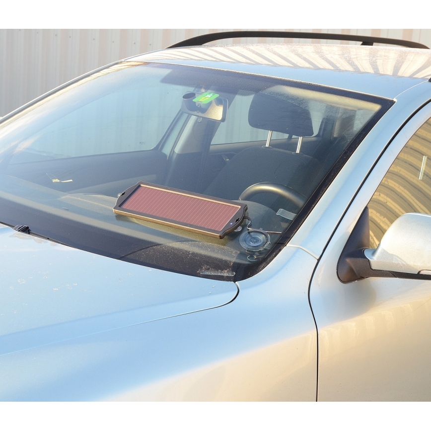 Zonne energie oplader voor auto batterijen 1,8W/12V