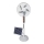 Zonne-gevoede staande ventilator 15W/4V/230V 120 cm wit
