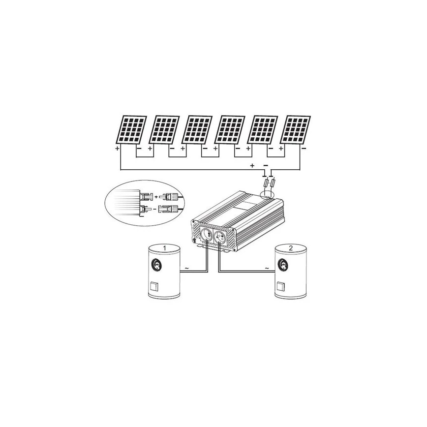 Zonne-omvormer voor warmwaterbereiding ECO Solar Boost Evo MPPT-4000 4kW
