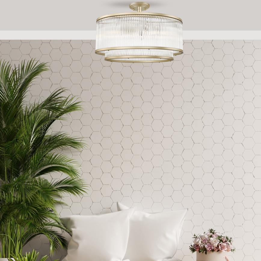 Zuma Line - Opbouwkroonluchter 6xE14/60W/230V messing