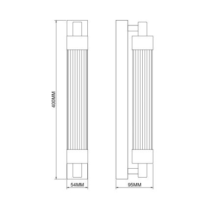 Zuma Line - Applique murale LED/8W/230V laiton