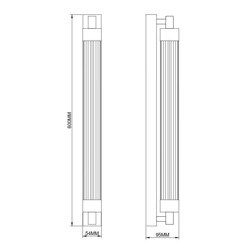 Zuma Line - LED-wandlamp LED/14W/230V zwart