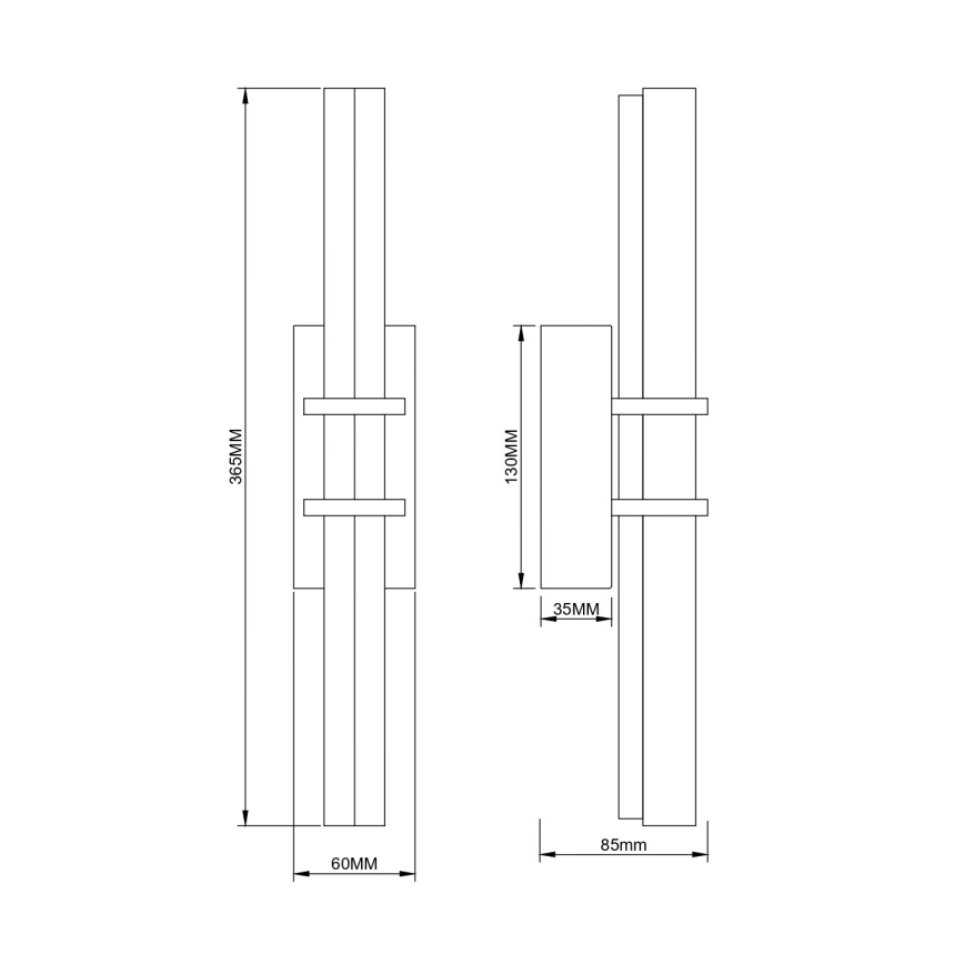 Zuma Line - LED wandlamp LED/8W/230V goud