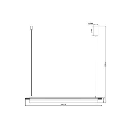 Zuma Line - suspension LED sur câble LED/14W/230V dorée