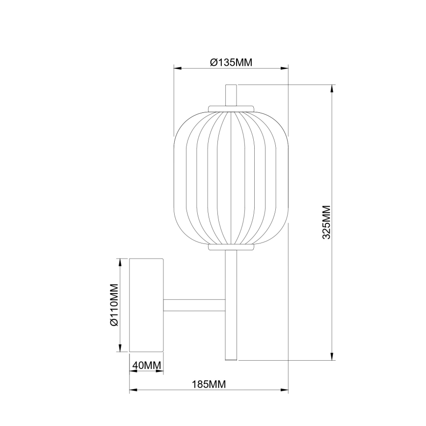 Zuma Line - LED wandlamp LED/6,5W/230V goudkleurig
