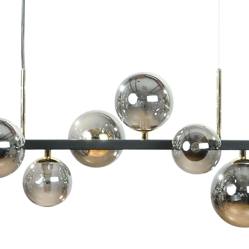 Zuma Line - Hanglamp aan kabel 10xG9/8W/230V zwart/rookzwart