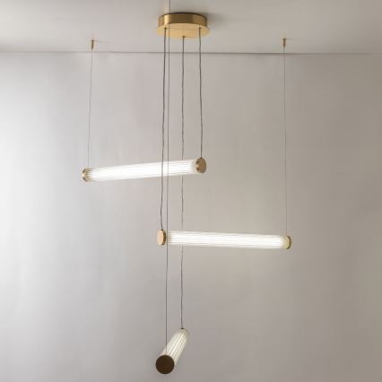 Zuma Line - dimbare LED-hanglamp aan kabel LED/64W/230V 2700-6500K goud + afstandsbediening