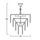 Zuma Line - Suspension filaire en cristal 5xE14/40W/230V