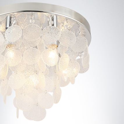 Zuma Line - Bevestigde hanglamp 5xE14/40W/230V glanzend chroom