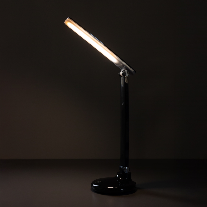 Zuma Line - LED Oplaadbare bureaulamp LED/6W/1200 mAh 3000/4500/6000K CRI 90 zwart