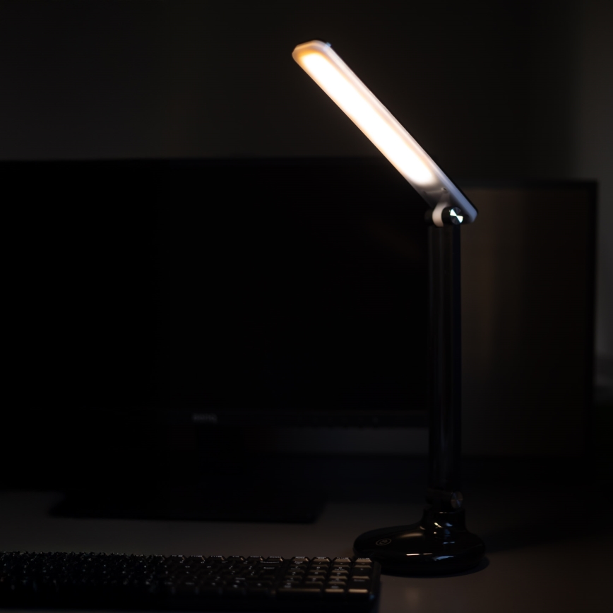 Zuma Line - LED Oplaadbare bureaulamp LED/6W/1200 mAh 3000/4500/6000K CRI 90 zwart