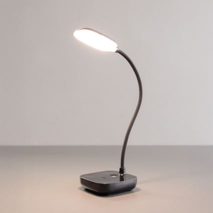 Zuma Line - LED Oplaadbaar tafellamp LED/7W/1200 mAh 3000/4500/6000K zwart