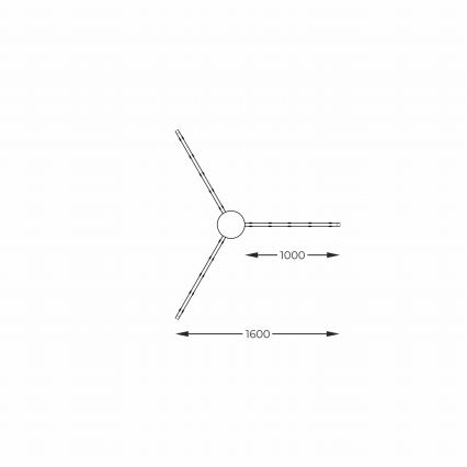 Zuma Line - LED Bevestigde Hanglamp LED/42W/230V 3000/4000/6000K zwart