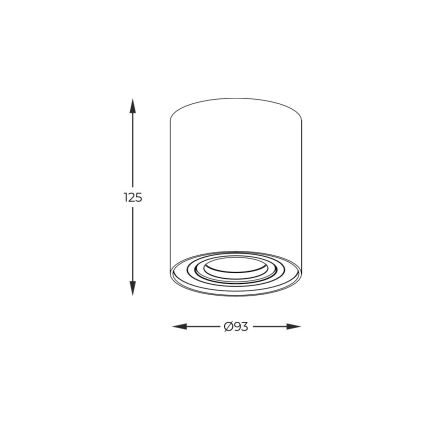 Zuma Line - LED RGBW dimbare spot 1xGU10/4,8W/230V wit + afstandsbediening