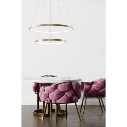 Zuma Line - LED Hanglamp aan een koord LED/60W/230V 3000/4000/6000K diameter 80 cm goud