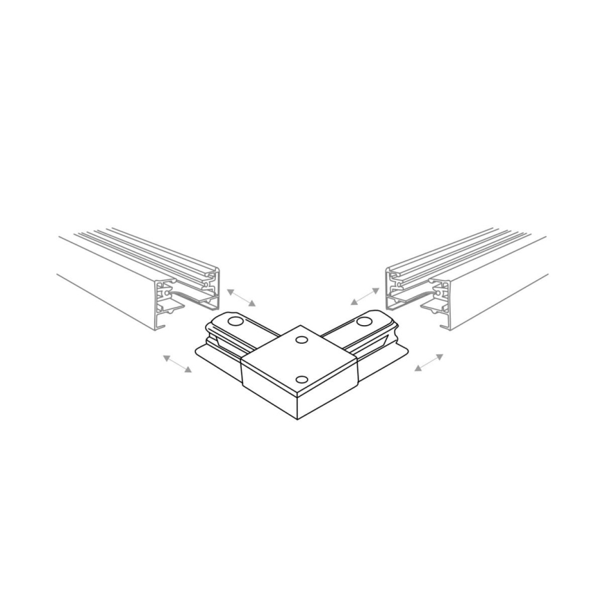 Zuma Line - Spot voor een rail Systeem 6xGU10/10W/230V zwart + rail accessoires