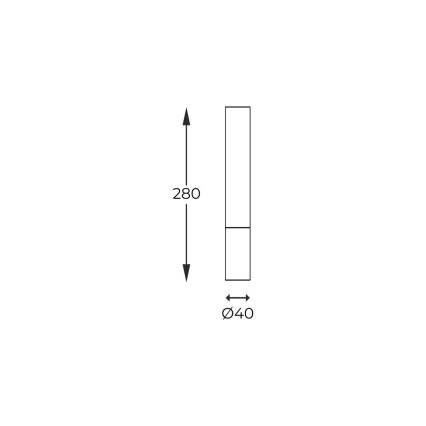 Zuma Line - Spot 1xG9/28W/230V 28 cm chêne