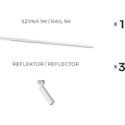 Zuma Line - Railspot 3xGU10/35W/230V wit
