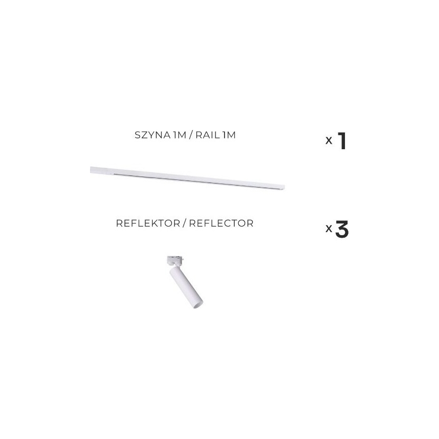 Zuma Line - Railspot 3xGU10/35W/230V wit
