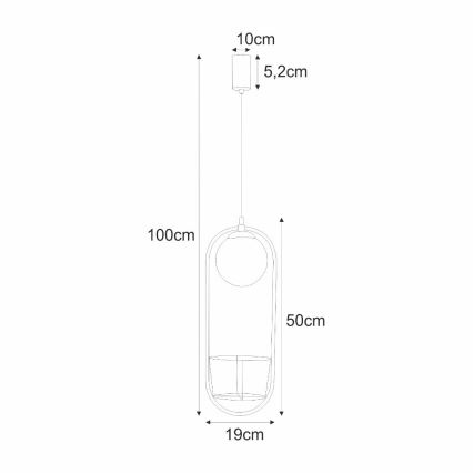 Zuma Line - Hanglamp aan een koord 1xE14/40W/230V zwart