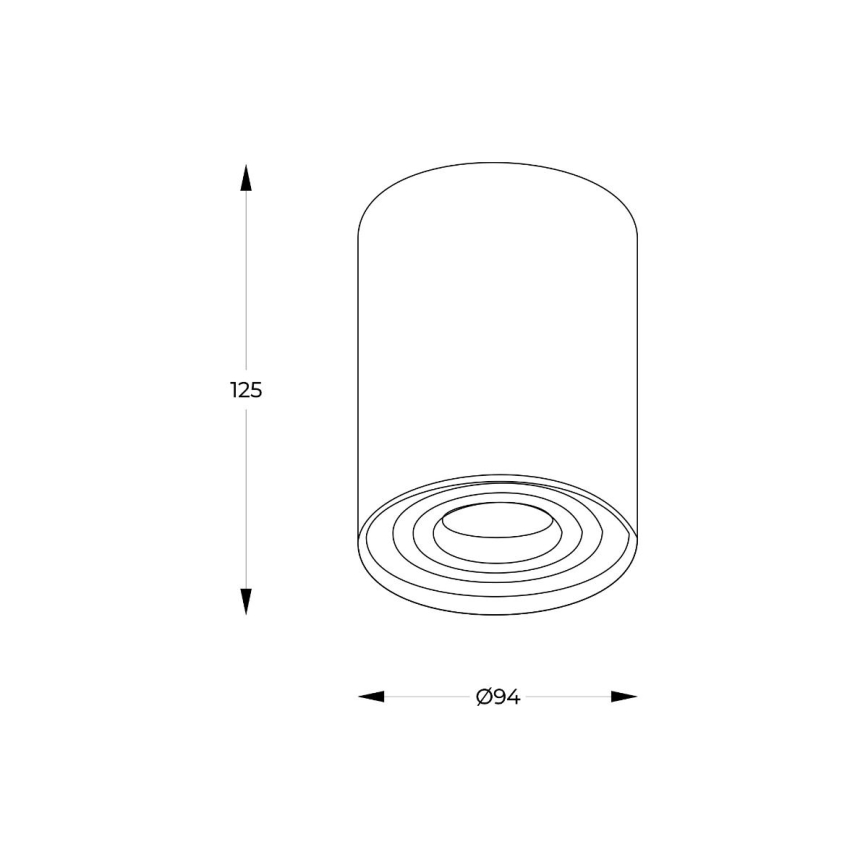 Zuma Line - Dimbare LED RGBW-spot 1xGU10/6W/230V zwart + afstandsbediening
