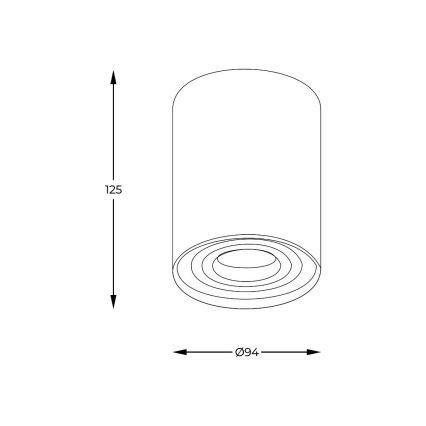 Zuma Line - Dimbare LED RGBW spot 1xGU10/6W/230V goud + afstandsbediening