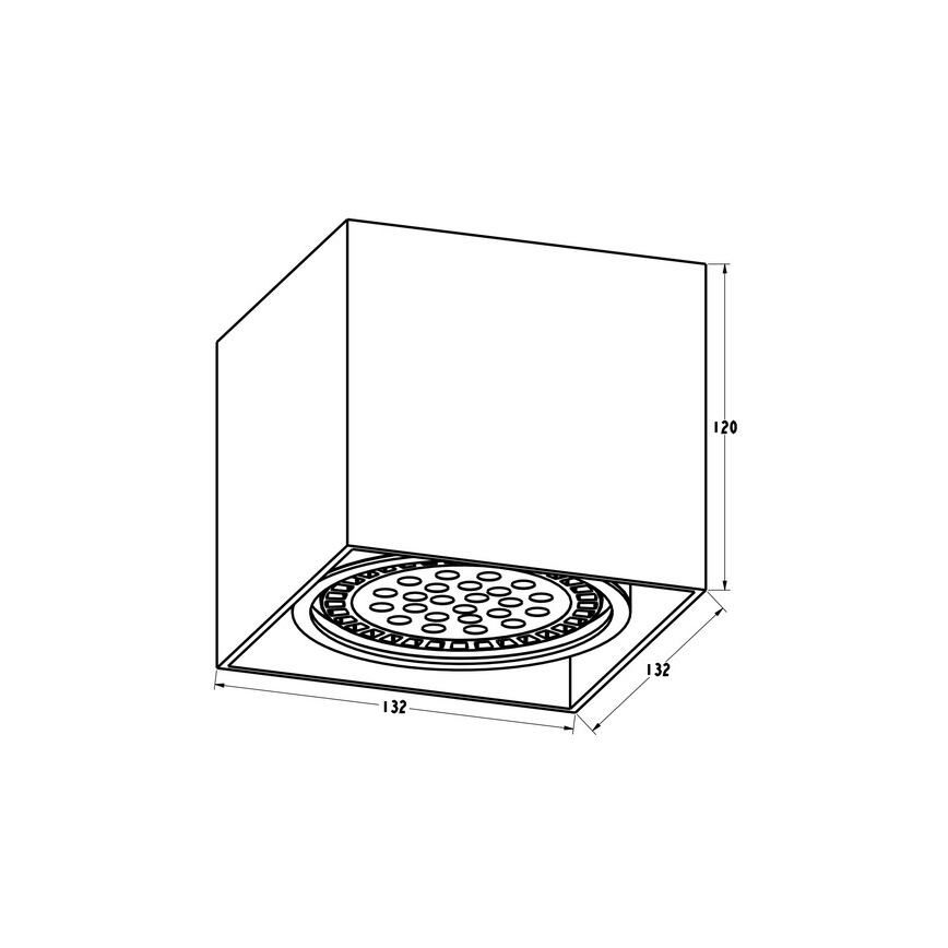 Zuma Line - Spot 1xGU10-ES111/15W/230V zwart