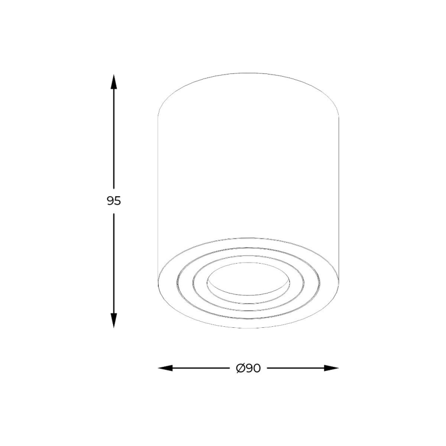 Zuma Line - Spot LED RGBW dimmable pour salle de bains 1xGU10/4,8W/230V IP44 blanc + télécommande