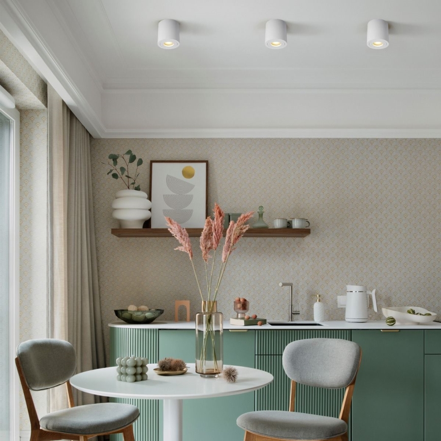 Zuma Line - Spot LED RGBW dimmable pour salle de bains 1xGU10/6W/230V IP44 blanc + télécommande