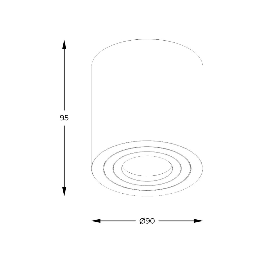 Zuma Line - LED RGBW dimbare badkamerspot 1xGU10/6W/230V IP44 černá + dálkové ovládání