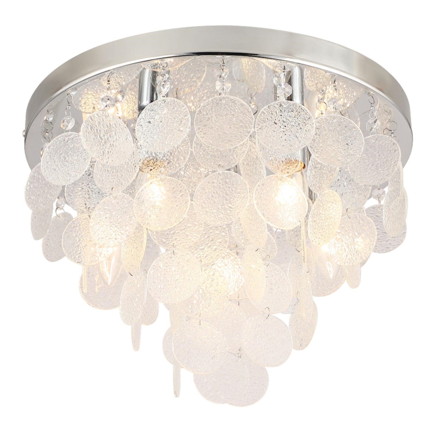 Zuma Line - Bevestigde hanglamp 5xE14/40W/230V glanzend chroom